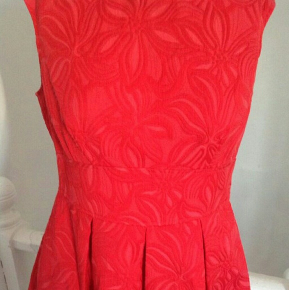 Adrianna Papell Red Dress. Valentines day. Date night. - Picture 2 of 6